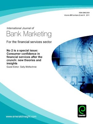 cover image of International Journal of Bank Marketing, Volume 29, Issue 2 & 3